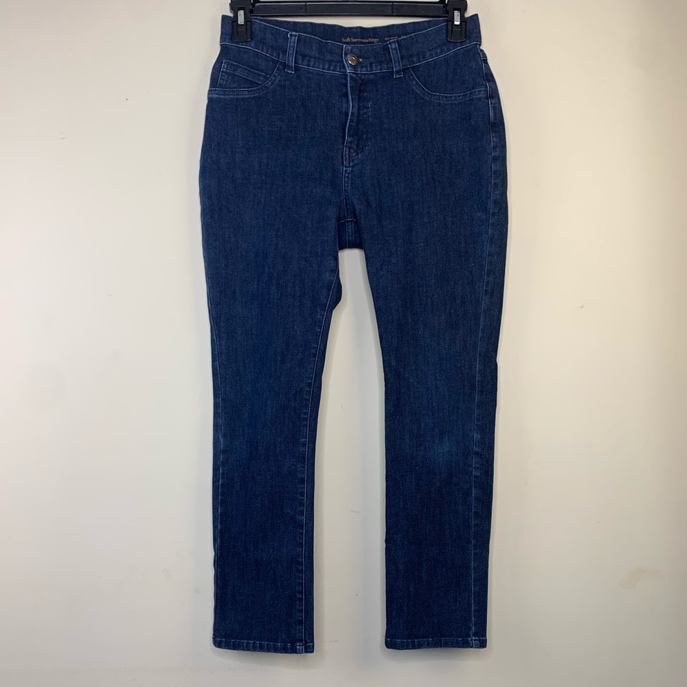 Soft Surroundings 6 PETITE straight leg jeans